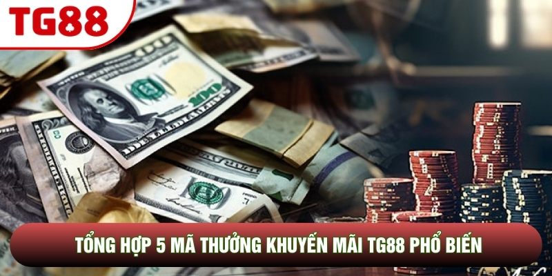 Tổng hợp 5 mã thưởng khuyến mãi TG88 phổ biến Tổng hợp 5 mã thưởng khuyến mãi TG88 phổ biến